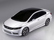 Honda представила концепты новых моделей Civic Si Coupe и Civic Sedan 2012 года - Honda