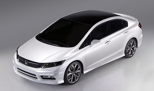 Honda представила концепты новых моделей Civic Si Coupe и Civic Sedan 2012 года - Honda